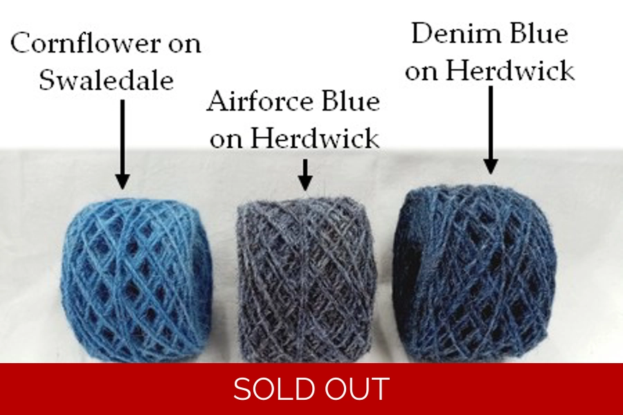 Airforce Blue on Herdwick, 100g